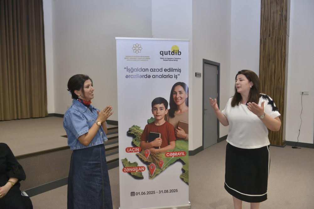 Cəbrayılda analar və uşaqlar üçün psixososial dəstək təlimləri keçirildi(FOTOLAR)